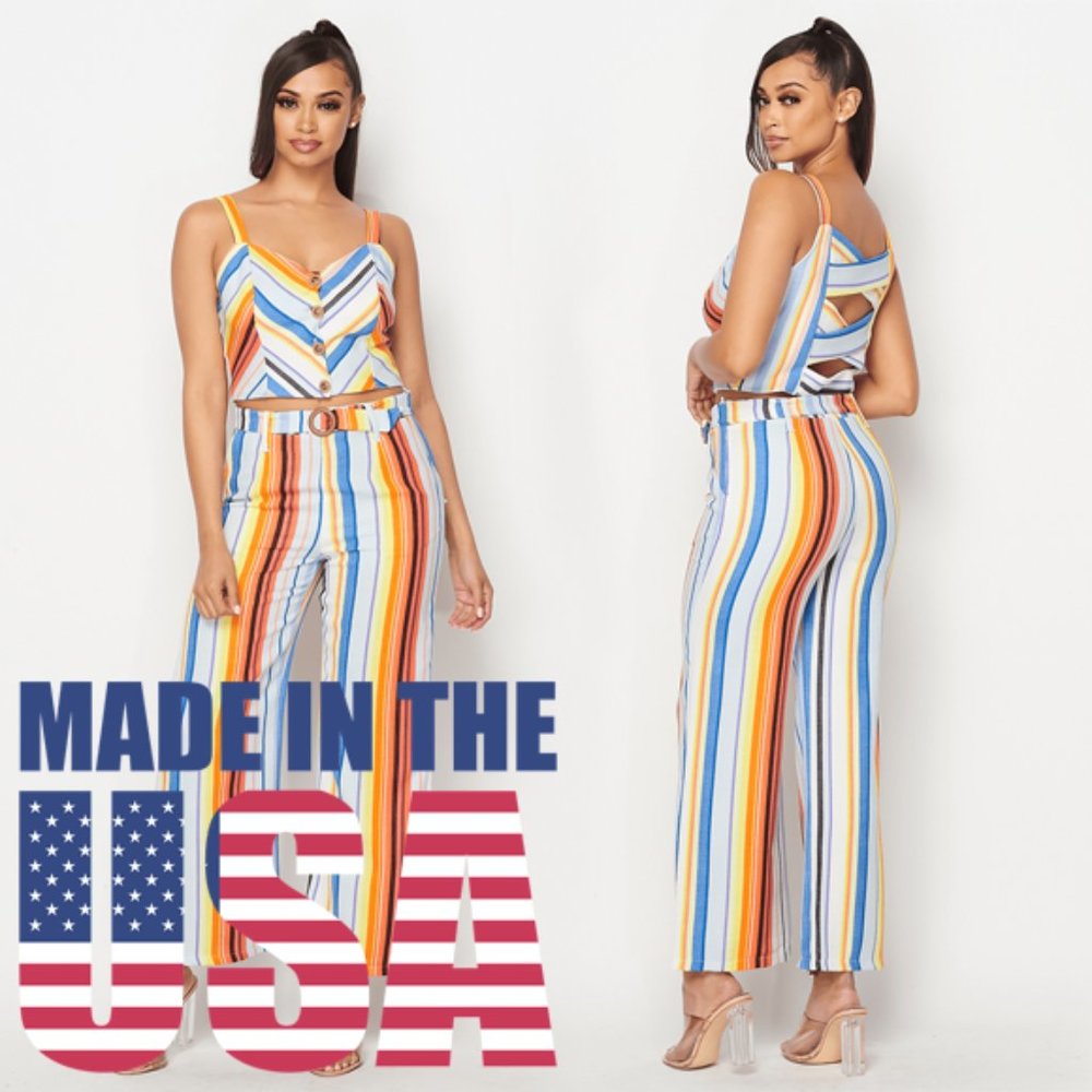 Women Crop Top Jumpsuit